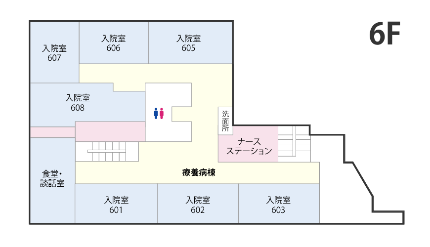 6階フロアマップ図